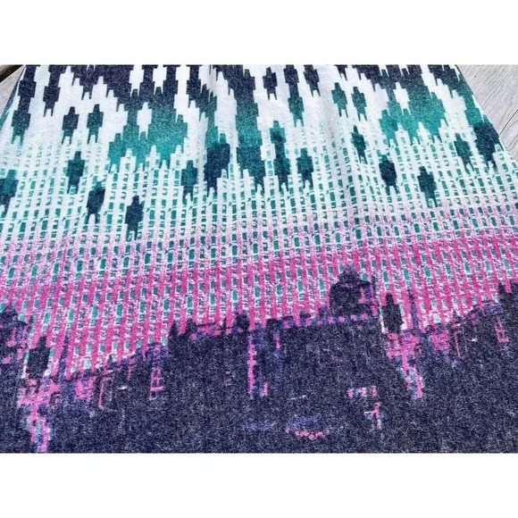 Aryeh Dress Womens Large Multicolor Anthropologie Knit Knee Sleeveless Boho - Picture 2 of 4